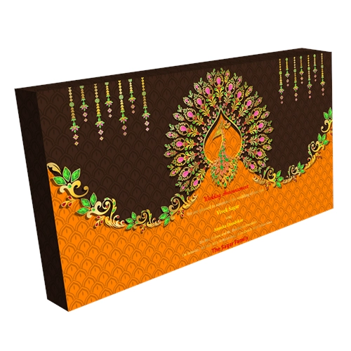 Wedding Announcement Gift Box Premium Silver 18 Compartments
